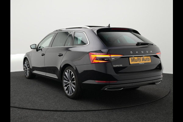 Škoda Superb Combi 1.4 TSI iV Laurin & Klement Plug in Hybrid PHEV | Panodak | Trekhaak af Fabriek | Lederen Sportstoelen Memory & Ventilatie | Adaptive Cruise | Crystal LED | Virtual | Apple Carplay | Navigatie | 360 Camera |