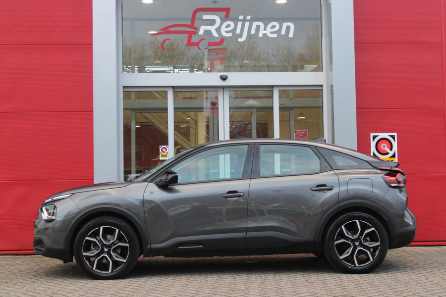 Citroën Ë-C4 FEEL PACK 136PK 50 kWh | DRAADLOZE APPLE CARPLAY/ANDROID | NAVIGATIE | CLIMATE CONTROL | LICHTMETALEN VELGEN 18" | ACHTERUITRIJ CAMERA | DAB+ RADIO | CRUISE CONTROL | LED KOPLAMPEN |