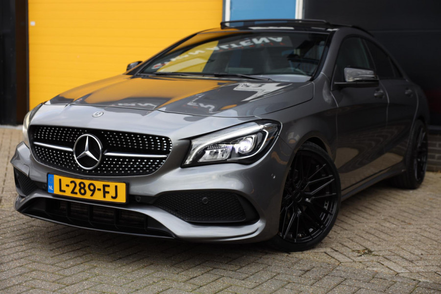 Mercedes-Benz CLA-Klasse 200 AMG Line / AUT / 156 PK / Navi / Sfeerverlichting / CC / Open Panoramadak / Led / Pdc / 19 Inch