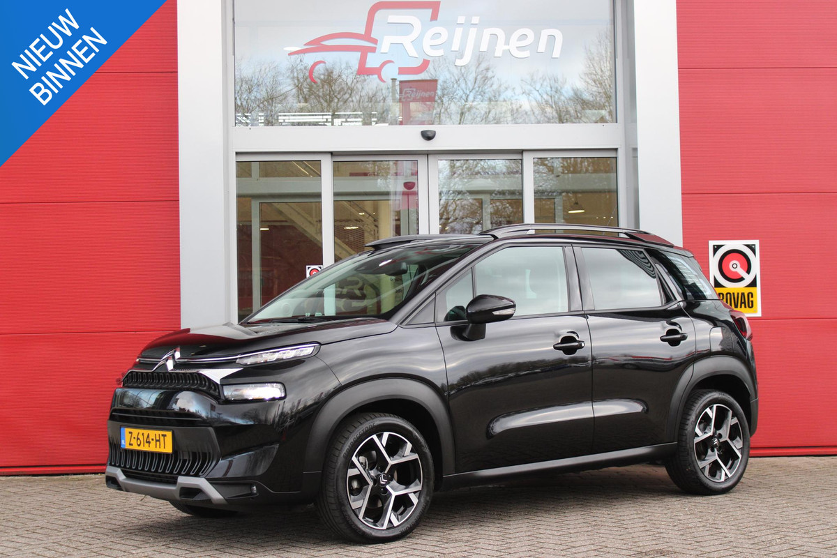 Citroën C3 Aircross 1.2 130PK AUTOMAAT MAX | NAVIGATIE | APPLE CARPLAY/ANDROID AUTO | ACHTERUITRIJ CAMERA | LICHTMETALEN VELGEN 17" | CRUISE CONTROL | KEYLESS ENTRY/START | REGEN/LICHT SENSOR | DAB+ RADIO |