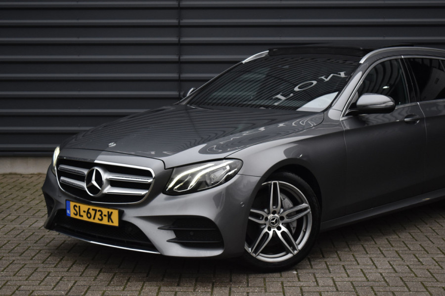 Mercedes-Benz E-Klasse Estate 200 AMG Line | Panoramadak | Widescreen Cockpit | Sfeerverlichting | Trekhaak Wegkl. | CarPlay | Camera | 19'' Velgen | Full-LED | Orig. NL |