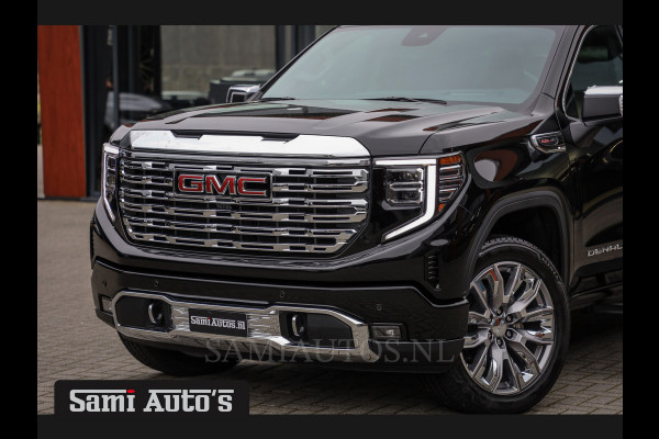 GMC Sierra Denali 6.2 V8 426PK | BLACK LEDER | HUD | ALLE OPTIES | HEAD-UP | LANE ASSIST | 360 CAMERA | VIRTUAL COCKPIT | DUBBELE CABINE | 5 PERSOONS | PICK UP | Voorraad Nr 434420