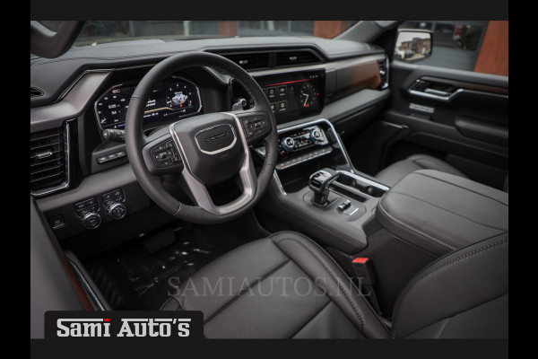 GMC Sierra Denali 6.2 V8 426PK | BLACK LEDER | HUD | ALLE OPTIES | HEAD-UP | LANE ASSIST | 360 CAMERA | VIRTUAL COCKPIT | DUBBELE CABINE | 5 PERSOONS | PICK UP | Voorraad Nr 420334