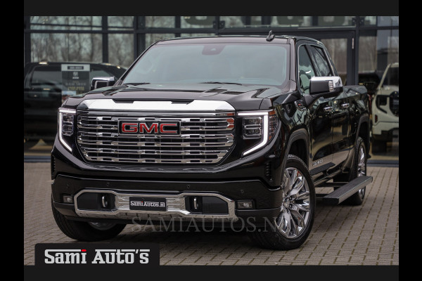 GMC Sierra Denali 6.2 V8 426PK | BLACK LEDER | HUD | ALLE OPTIES | HEAD-UP | LANE ASSIST | 360 CAMERA | VIRTUAL COCKPIT | DUBBELE CABINE | 5 PERSOONS | PICK UP | Voorraad Nr 420229