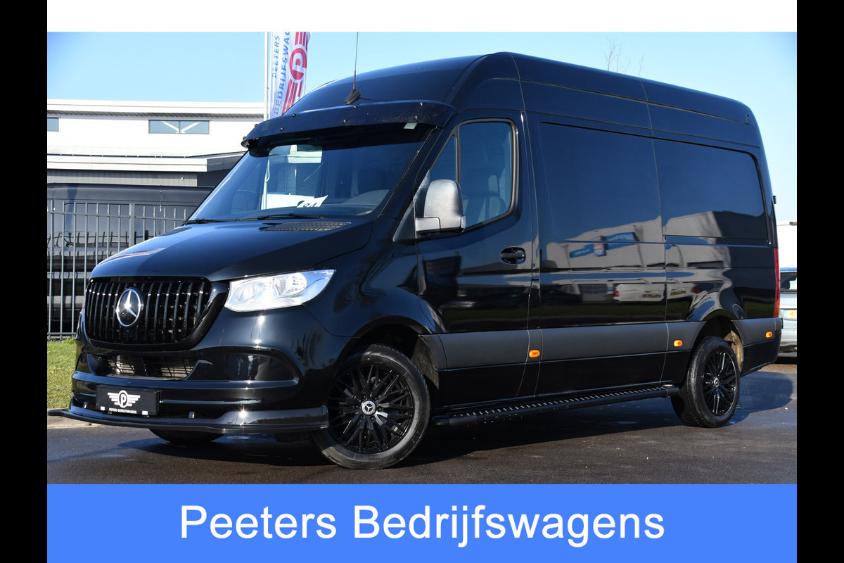 Mercedes-Benz Sprinter 317 1.9 CDI L2H2 RWD AMG Black Edition Camera, Cruise, 3500KG Trekhaak, Carplay, Automaat, 170PK, Standkachel, Multimedia, UNIEK!