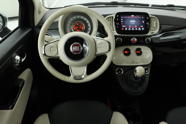 Fiat 500C 1.0 Hybrid Dolcevita | Xenon | Cruise control | Carplay | Half leder | Climate control | PDC | Elektrisch vouwdak | 16'' lichtmetalen velgen