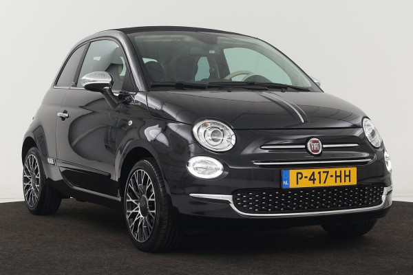 Fiat 500C 1.0 Hybrid Dolcevita | Xenon | Cruise control | Carplay | Half leder | Climate control | PDC | Elektrisch vouwdak | 16'' lichtmetalen velgen