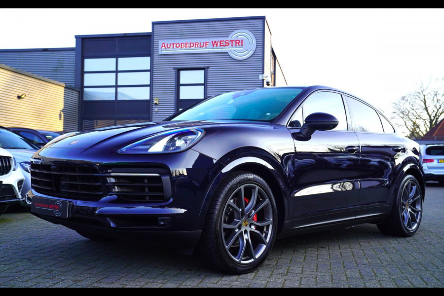 Porsche Cayenne Coupé 3.0 E-Hybrid | Panorama | Luchtvering | Porsche Active Save | Massage | 21 inch | Adaptieve Cruise | Carbon