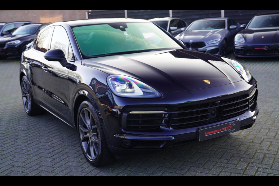 Porsche Cayenne Coupé 3.0 E-Hybrid | Panorama | Luchtvering | Porsche Active Save | Massage | 21 inch | Adaptieve Cruise | Carbon