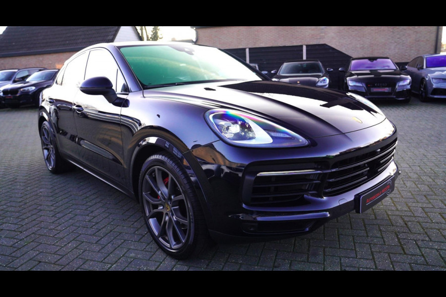 Porsche Cayenne Coupé 3.0 E-Hybrid | Panorama | Luchtvering | Porsche Active Save | Massage | 21 inch | Adaptieve Cruise | Carbon