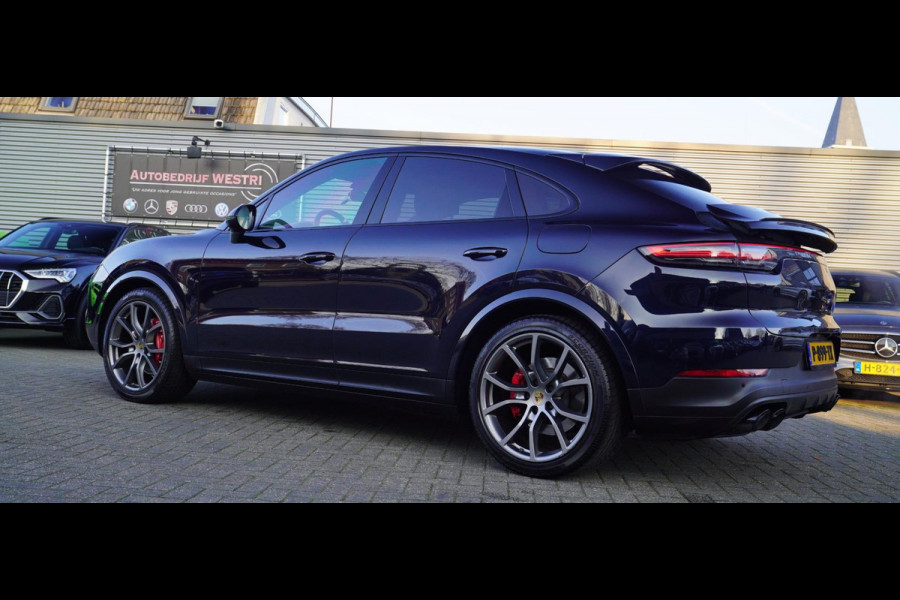 Porsche Cayenne Coupé 3.0 E-Hybrid | Panorama | Luchtvering | Porsche Active Save | Massage | 21 inch | Adaptieve Cruise | Carbon