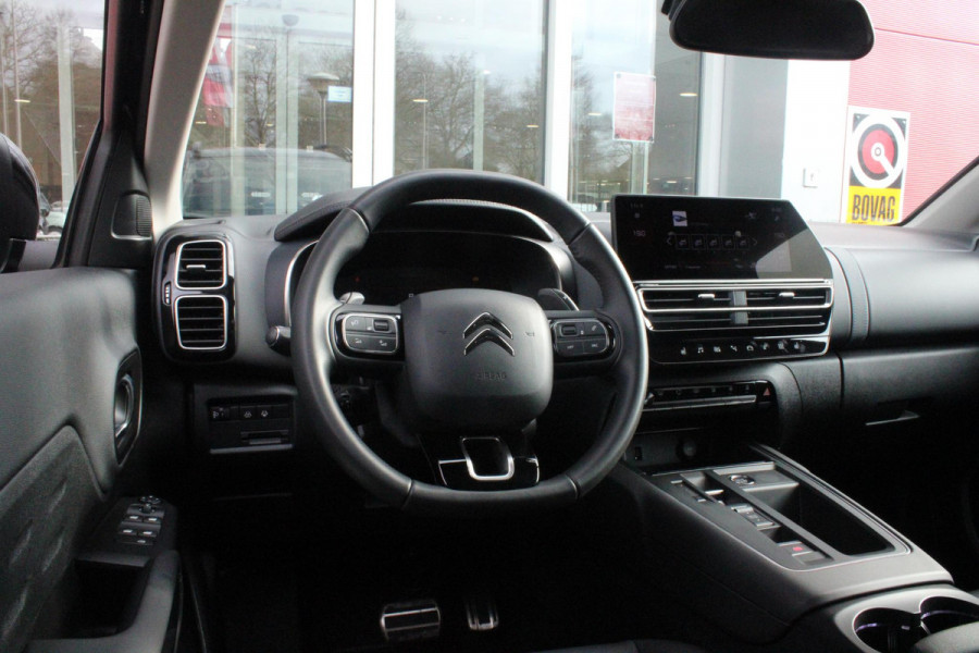 Citroën C5 Aircross 1.2 136PK AUTOMAAT Hybrid ë-SERIES | ELEKTRISCH BEDIENBARE BESTUURDERSSTOEL | APPLE CARPLAY/ANDROID AUTO | NAVIGATIE | FULL LED KOPLAMPEN | CLIMATE CONTROL | DAB+ RADIO | 19" LICHTMETALEN VELGEN | KEYLESS ENTRY/START | DODEHOEK DETECTIE | ADAPTIVE CRUISE CONTROL | STOEL VERWARMING | ACHTERUITRIJ CAMERA | PARKEERSENSOREN VOOR EN ACHTER |