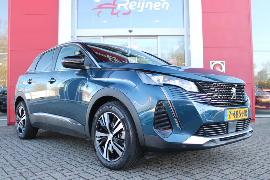 Peugeot 3008 1.2 Hybrid 136PK GT | 360° CAMERA | NAVIGATIE | ADAPTIVE CRUISE CONTROL | APPLE CARPLAY/ANDROID AUTO | CLIMATE CONTROL | 18" LICHTMETALEN VELGEN | DODEHOEK DETECTIE | KEYLESS ENTRY/START | FULL LED KOPLAMPEN | PARKEERSENSOREN VOOR EN ACHTER | DAB+ RADIO | LANE ASSIST |