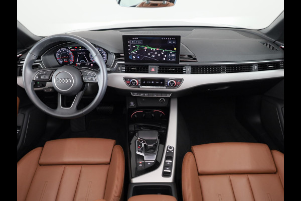 Audi A5 Cabriolet 35 TFSI Advanced Edition 150 pk S-tronic | Lederen bekleding | Navigatie | Parkeersensoren | Achteruitrijcamera | Stoelverwarming | Nekverwarming | Windscherm |  Verlengde garantie