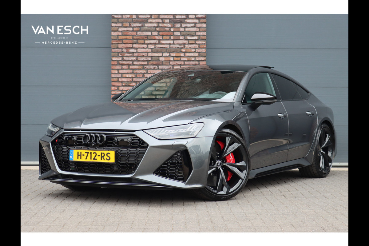 Audi A7 Sportback 4.0 TFSI RS 7 Quattro Aut8 | Vierwielbesturing | Keramisch | Adaptive Cruise Control | HUD | Bang&Olufsen | Stoelventilatie | Nappa Leder | Assistentiepakket City/Tour | Matrix-LED | Soft-Close |