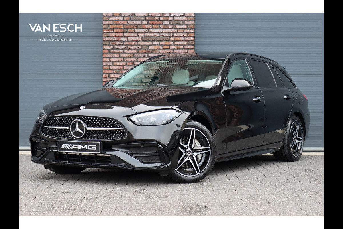 Mercedes-Benz C-Klasse Estate 300 e AMG Line Aut9 | Panoramadak | Distronic | Trekhaak | Burmester | Memory | Verwarmd Stuurwiel | Digital Light | HUD | Augmented Reality |