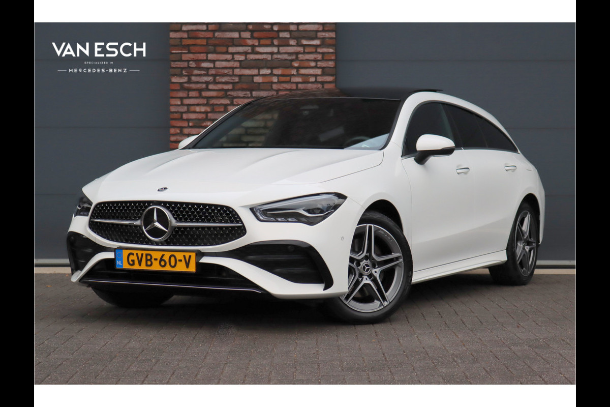 Mercedes-Benz CLA-Klasse Shooting Brake 250 e AMG Line Aut8 | Facelift | Panoramadak | Distronic | Keyless Go | Widescreen | Verwarmd Stuurwiel | Sfeerverlichting | Dodehoekassistent | Camera |