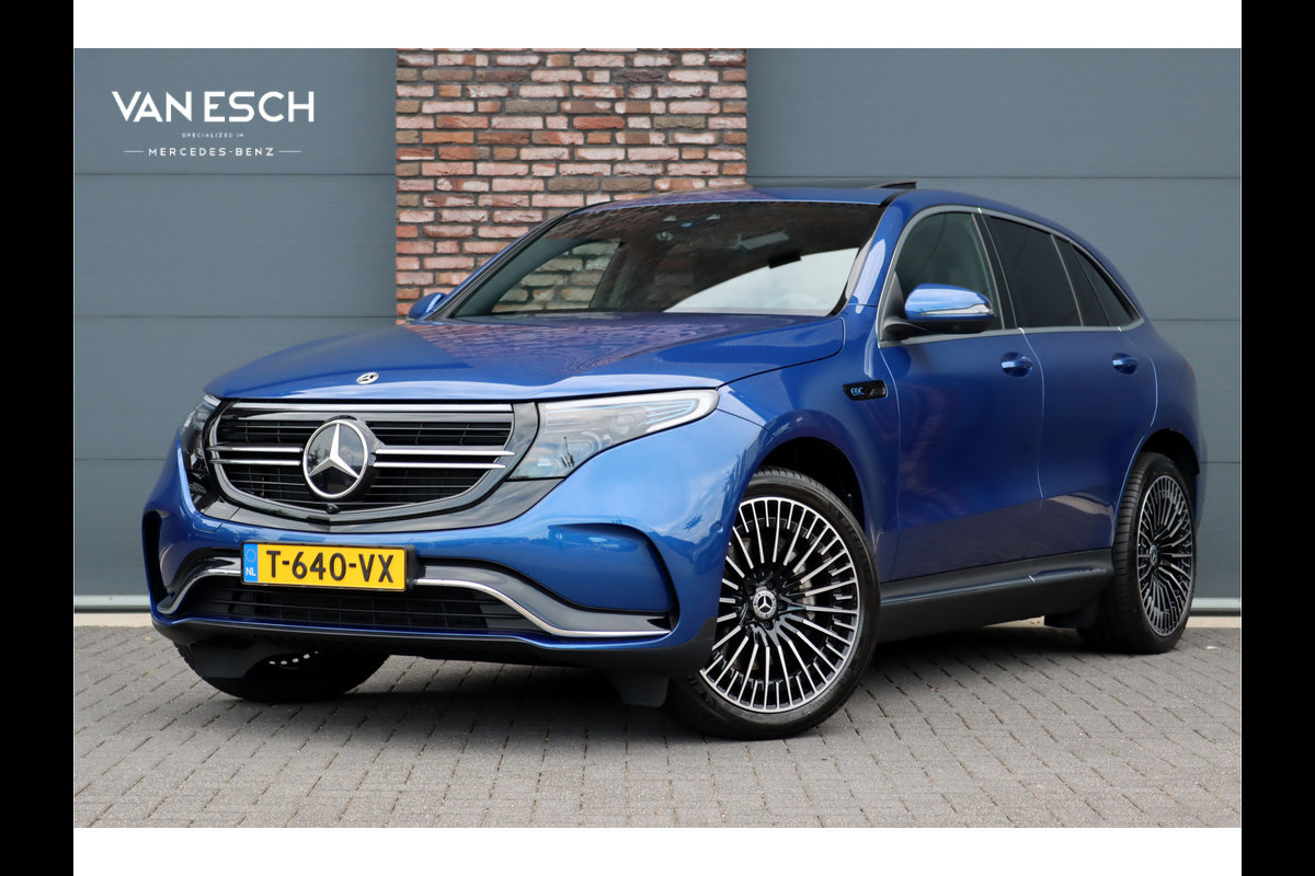 Mercedes-Benz EQC 400 4MATIC AMG Line 80 kWh | ex BTW € 44.500,- netto | Schuifdak | Head-up Display | Surround Camera | Trekhaak | Dodehoekassistent | Advanced Sound System | Stoelverwarming | Sfeerverlichting |