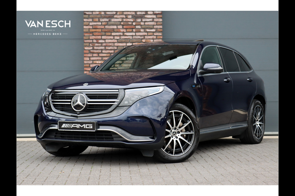 Mercedes-Benz EQC 400 4-MATIC AMG Line 80 kWh | ex BTW 45.000,- | Schuifdak | Distronic+ | Memory | Verwarmd Stuurwiel | Surround Camera | Leder | Keyless Go | Augmented Reality | Voorklimatisering |