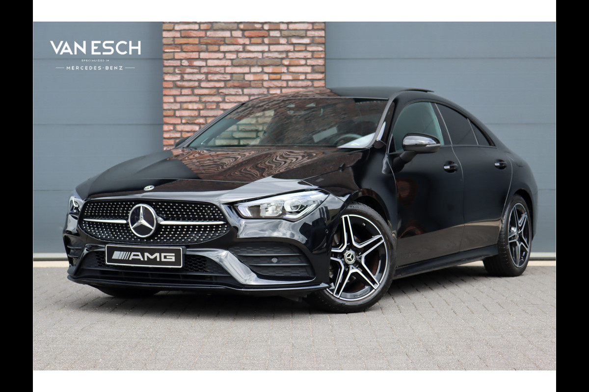 Mercedes-Benz CLA-Klasse 180 AMG Line Aut7 | Memorypakket | Panoramadak | Burmester | Augmented Reality | Sfeerverlichting | Camera | Nightpakket |