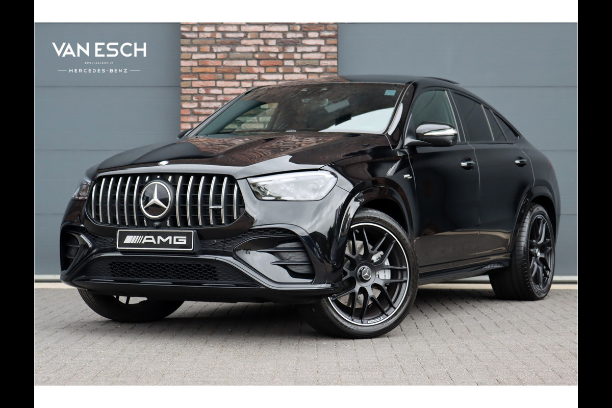 Mercedes-Benz GLE Coupé AMG 53 4MATIC+ Premium+ Aut9 | Airmatic | Distronic+ | Panoramadak | Massage | Trekhaak | Vlakkenverwarming | HUD | Carbon | Schakelbare Uitlaat | Stoelventilatie | Luchtkwaliteitspakket |