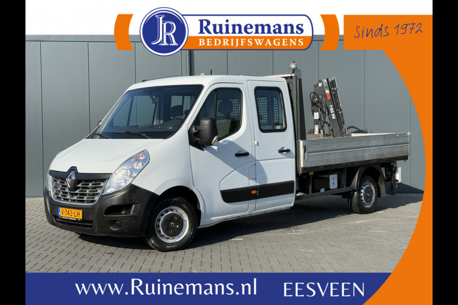 Renault Master 2.3 dCi 131 pk E6 / PICK UP / L4 MAXI / 1e EIG. / HIAB KRAAN / AIRCO / CRUISE / 3-ZITS