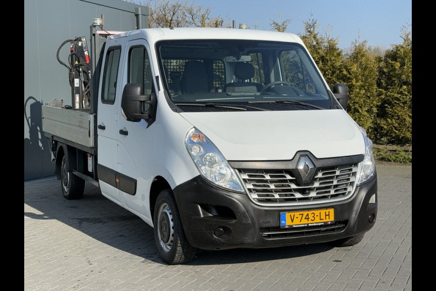 Renault Master 2.3 dCi 131 pk E6 / PICK UP / L4 MAXI / 1e EIG. / HIAB KRAAN / AIRCO / CRUISE / 3-ZITS