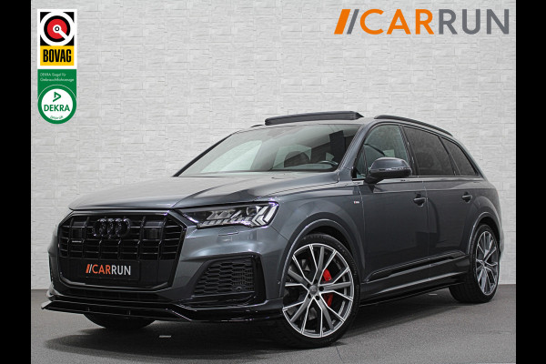 Audi Q7 55 V6 Hybrid S-Line Sportpack 63dkm! | 360 | Laser | Acc | Headup | Pano | Luchtvering | Memory | Lane & Side assist | Sportstoelen | Black optic | Bovag Garantie.