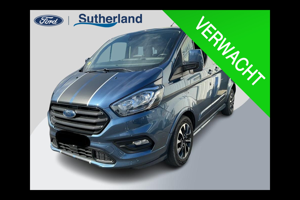 Ford Transit Custom 320 2.0 TDCI L1H1 Sport DC 185pk Automaat | DC | Dubbele Cabine | Adaptive cruise control | Dubbele schuifdeur | Trekhaak | Camera | Navigatie | Stoel-Stoel | Stoelverwarming