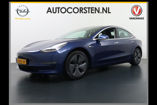 Tesla Model 3 Long Range 75kWh 463PK Trekhaak 18" FSD-Full Self Driving Computer-3 Premium Audio 4wd AutoPilot Panoramadak Camera's Leer Adapt Stoel en achterbank verwarming Electr.Stoelen+Memory+Easy-Entry WiFi Orig. NLse auto Grootste accu Tot 16,5kwh thuis laden. Accu-Garantie tot 20-12-2027 max 192.000km