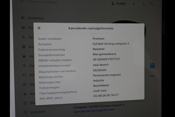 Tesla Model 3 Long Range 75kWh 463PK Trekhaak 18" FSD-Full Self Driving Computer-3 Premium Audio 4wd AutoPilot Panoramadak Camera's Leer Adapt Stoel en achterbank verwarming Electr.Stoelen+Memory+Easy-Entry WiFi Orig. NLse auto Grootste accu Tot 16,5kwh thuis laden. Accu-Garantie tot 20-12-2027 max 192.000km