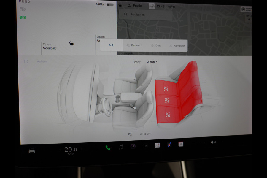 Tesla Model 3 Long Range 75kWh 463PK Trekhaak 18" FSD-Full Self Driving Computer-3 Premium Audio 4wd AutoPilot Panoramadak Camera's Leer Adapt Stoel en achterbank verwarming Electr.Stoelen+Memory+Easy-Entry WiFi Orig. NLse auto Grootste accu Tot 16,5kwh thuis laden. Accu-Garantie tot 20-12-2027 max 192.000km