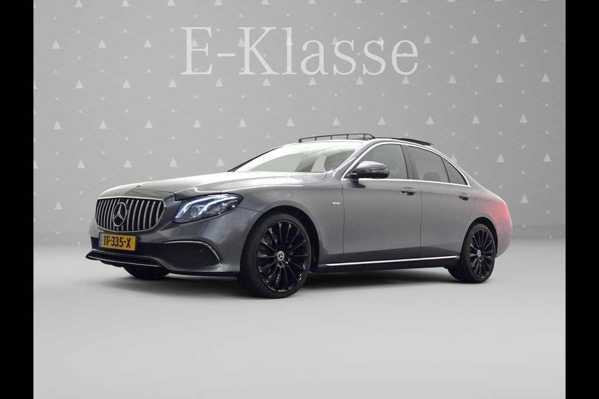 Mercedes-Benz E-Klasse 220 D 195pk AMG Prestige Aut- Panodak I Burmester I Sfeerverlichting I 360 Camera I Memory seats