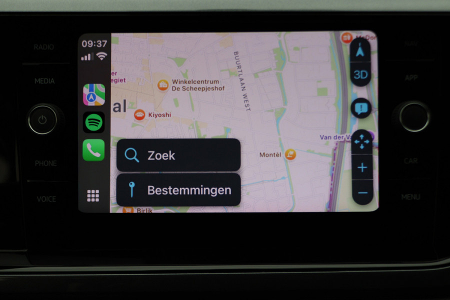 Volkswagen Polo 1.0 TSI DSG Highline Climate, ACC, Apple Carplay, DAB, Bluetooth, PDC, Zwart Dak, 17''