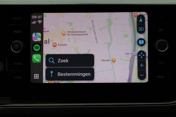 Volkswagen Polo 1.0 TSI DSG Highline Climate, ACC, Apple Carplay, DAB, Bluetooth, PDC, Zwart Dak, 17''