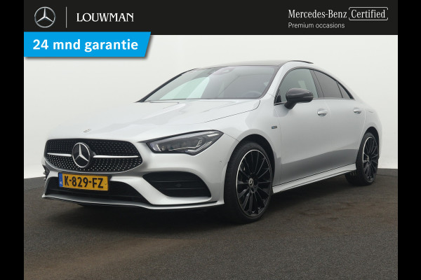 Mercedes-Benz CLA-Klasse 250 e Business Solution AMG Limited | Multispaaks lichtmetalen velgen | Panoramadak | MBUX wide screen | Navigatie | Parking support | Inclusief 24 maanden MB Certified garantie voor Europa.