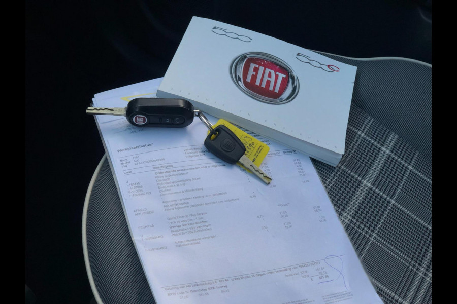 Fiat 500 0.9 TwinAir Turbo| Pano, Navi, Cruise, Airco, DAB, 15'' LMV | NAP |