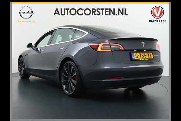 Tesla Model 3 Performance 513pk AWD FSD-MEEGELEVERD PAKKET! €72.000 nieuw 0-100kmh 3.4sec! Lmv-20" AutoPilot Carbon-Spoiler Premium-HiFi Pano. Navi Led ACC DAB Voorverwarming interieur en Keyless via GSM-App One-Pedal-Drive Rode Remklauwen Premium Audio Veel grip door 4WD vierwielaandrijving.  Origineel Nederlandse auto nieuwprijs €72.080 Garantie op Accu en motor tot 28-12-2027/192.000km