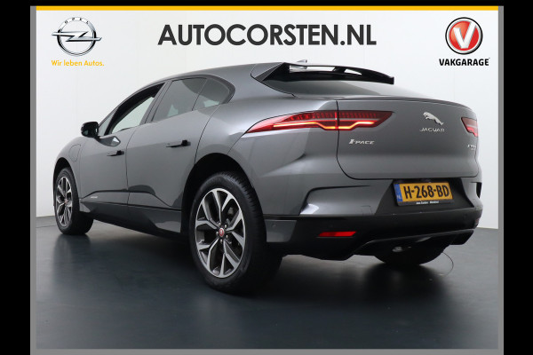 Jaguar I-PACE EV400 pk AUT SE 90kWh PanoDak 20"lm Elektr.Stoel+Leder+Stuur-verwarmd Virtual-Cockpit Apple Carplay Android Navi Camera's LED Pa Led Multimedia Bordherkenning koplampreiniging Lane-Assist App-Connect ECT Voorverwarming/koeling WiFi DigiDash DAB 4WD Origineel Nederlandse Auto