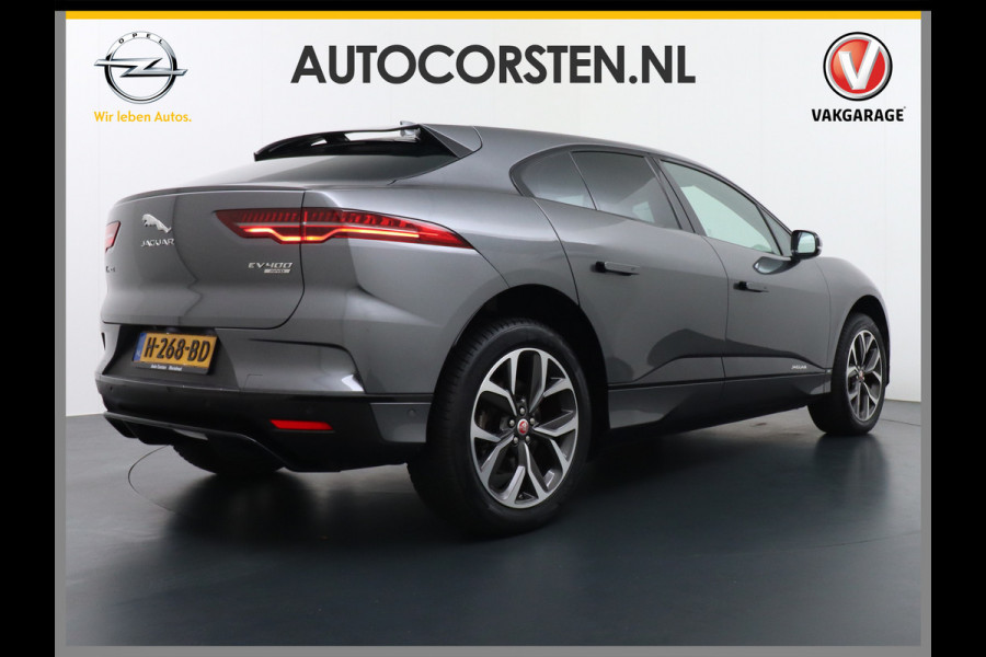 Jaguar I-PACE EV400 pk AUT SE 90kWh PanoDak 20"lm Elektr.Stoel+Leder+Stuur-verwarmd Virtual-Cockpit Apple Carplay Android Navi Camera's LED Pa Led Multimedia Bordherkenning koplampreiniging Lane-Assist App-Connect ECT Voorverwarming/koeling WiFi DigiDash DAB 4WD Origineel Nederlandse Auto