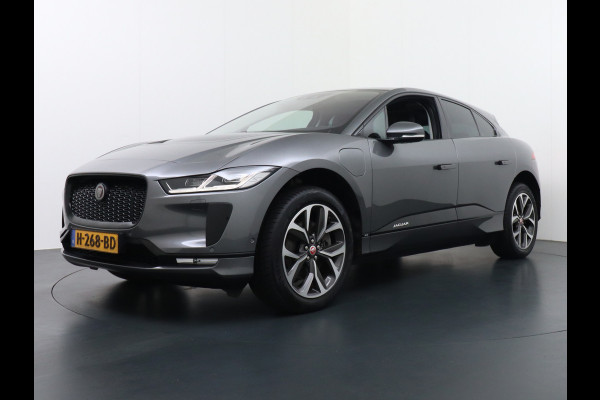 Jaguar I-PACE EV400 pk AUT SE 90kWh PanoDak 20"lm Elektr.Stoel+Leder+Stuur-verwarmd Virtual-Cockpit Apple Carplay Android Navi Camera's LED Pa Led Multimedia Bordherkenning koplampreiniging Lane-Assist App-Connect ECT Voorverwarming/koeling WiFi DigiDash DAB 4WD Origineel Nederlandse Auto