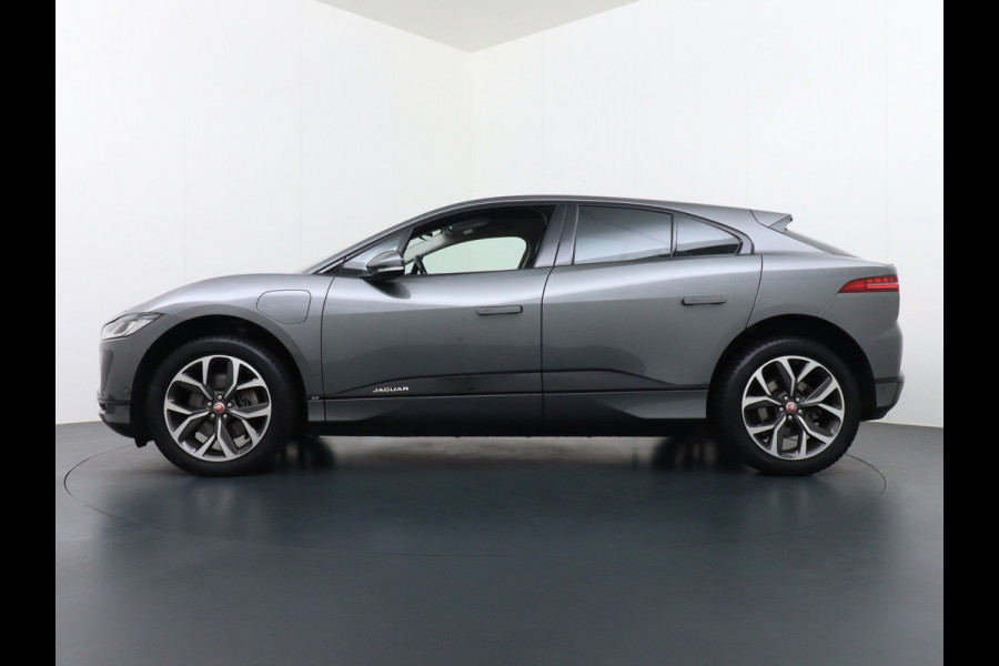 Jaguar I-PACE EV400 pk AUT SE 90kWh PanoDak 20"lm Elektr.Stoel+Leder+Stuur-verwarmd Virtual-Cockpit Apple Carplay Android Navi Camera's LED Pa Led Multimedia Bordherkenning koplampreiniging Lane-Assist App-Connect ECT Voorverwarming/koeling WiFi DigiDash DAB 4WD Origineel Nederlandse Auto