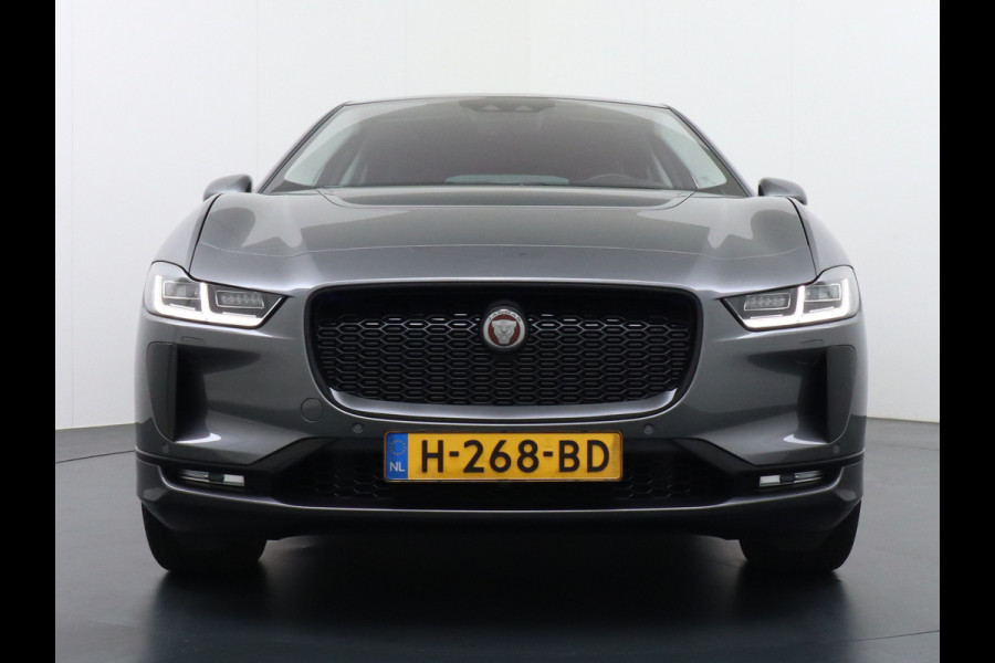 Jaguar I-PACE EV400 pk AUT SE 90kWh PanoDak 20"lm Elektr.Stoel+Leder+Stuur-verwarmd Virtual-Cockpit Apple Carplay Android Navi Camera's LED Pa Led Multimedia Bordherkenning koplampreiniging Lane-Assist App-Connect ECT Voorverwarming/koeling WiFi DigiDash DAB 4WD Origineel Nederlandse Auto