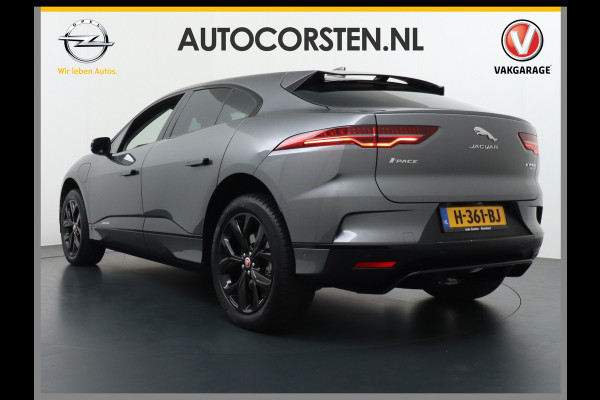 Jaguar I-PACE EV400 pk AUT SE 90kWh SOH 93,5% !! PanoDak 20"lm Elektr.Stoel+Leder+Stuur-Verwarmd Virtual-Cockpit Apple Carplay Android Navi Ca LED MultiMedia Bordherkenning koplampreiniging Lane-Assist App-Connect ECT Voorverwarming/koeling WiFi  DigiDash DAB 4WD Orig. NLse Auto 696Nm sterke elektromotor, 400Pk.