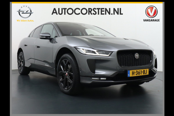 Jaguar I-PACE EV400 pk AUT SE 90kWh SOH 93,5% !! PanoDak 20"lm Elektr.Stoel+Leder+Stuur-Verwarmd Virtual-Cockpit Apple Carplay Android Navi Ca LED MultiMedia Bordherkenning koplampreiniging Lane-Assist App-Connect ECT Voorverwarming/koeling WiFi  DigiDash DAB 4WD Orig. NLse Auto 696Nm sterke elektromotor, 400Pk.