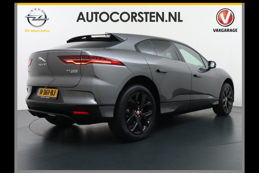 Jaguar I-PACE EV400 pk AUT SE 90kWh SOH 93,5% !! PanoDak 20"lm Elektr.Stoel+Leder+Stuur-Verwarmd Virtual-Cockpit Apple Carplay Android Navi Ca LED MultiMedia Bordherkenning koplampreiniging Lane-Assist App-Connect ECT Voorverwarming/koeling WiFi  DigiDash DAB 4WD Orig. NLse Auto 696Nm sterke elektromotor, 400Pk.