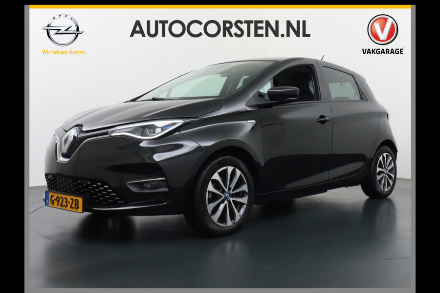 Renault ZOE R135 52kWh Eigen-Accu Leer Edition One Warmtepomp Camera Apple Carplay Android auto Bose-Sound Adaptive Cruise Automatisch-Inpar LED koplampen 'Minoia' Lmv 16" Stuurwiel verwarming Automaat 136pk Easy Park Assist Super Complete Zoë nieuw €38.000 Orig.NLse auto thuisladen 3 fase 32a tot 22kw !