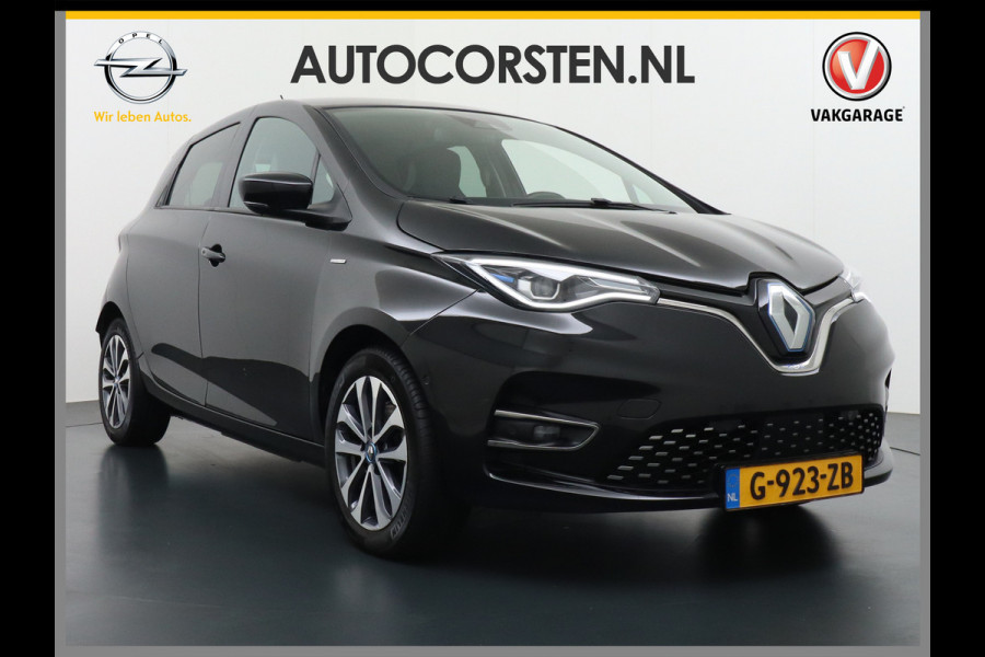 Renault ZOE R135 52kWh Eigen-Accu Leer Edition One Warmtepomp Camera Apple Carplay Android auto Bose-Sound Adaptive Cruise Automatisch-Inpar LED koplampen 'Minoia' Lmv 16" Stuurwiel verwarming Automaat 136pk Easy Park Assist Super Complete Zoë nieuw €38.000 Orig.NLse auto thuisladen 3 fase 32a tot 22kw !