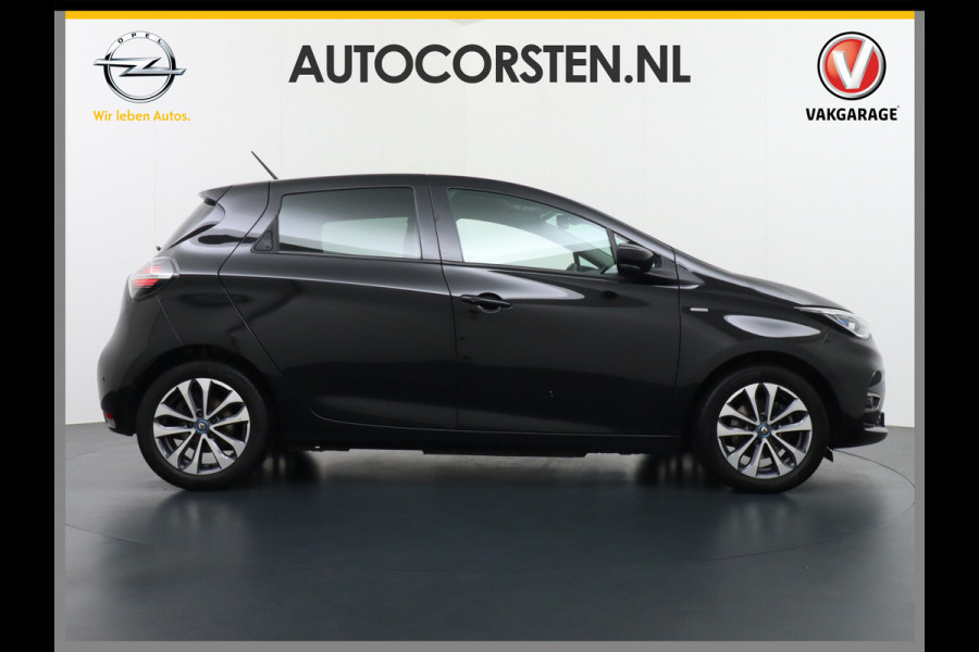 Renault ZOE R135 52kWh Eigen-Accu Leer Edition One Warmtepomp Camera Apple Carplay Android auto Bose-Sound Adaptive Cruise Automatisch-Inpar LED koplampen 'Minoia' Lmv 16" Stuurwiel verwarming Automaat 136pk Easy Park Assist Super Complete Zoë nieuw €38.000 Orig.NLse auto thuisladen 3 fase 32a tot 22kw !