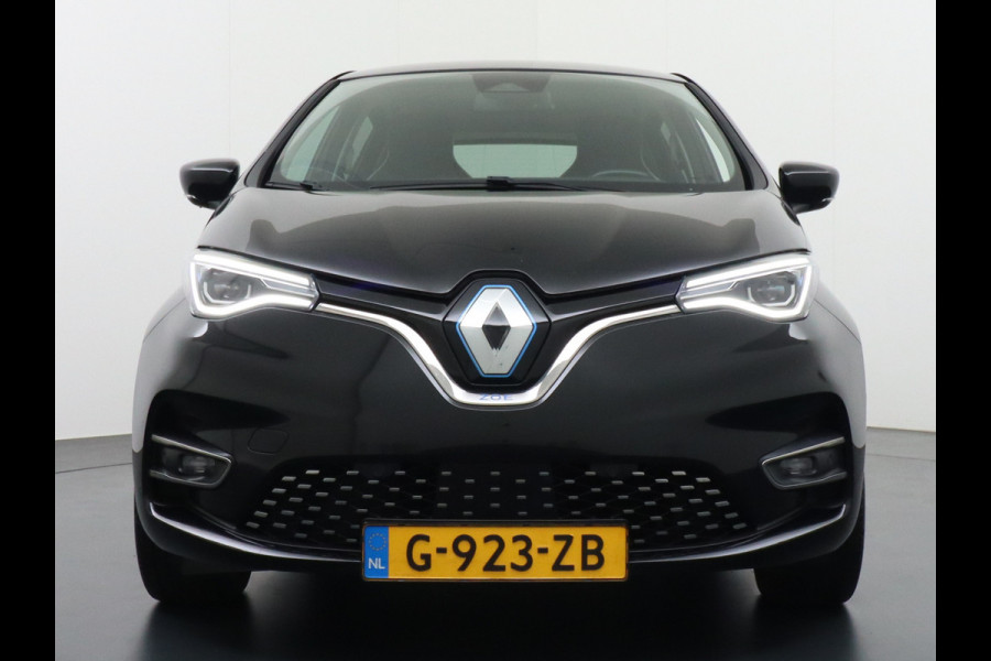 Renault ZOE R135 52kWh Eigen-Accu Leer Edition One Warmtepomp Camera Apple Carplay Android auto Bose-Sound Adaptive Cruise Automatisch-Inpar LED koplampen 'Minoia' Lmv 16" Stuurwiel verwarming Automaat 136pk Easy Park Assist Super Complete Zoë nieuw €38.000 Orig.NLse auto thuisladen 3 fase 32a tot 22kw !